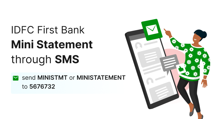 IDFC First Bank Mini Statement Through SMS